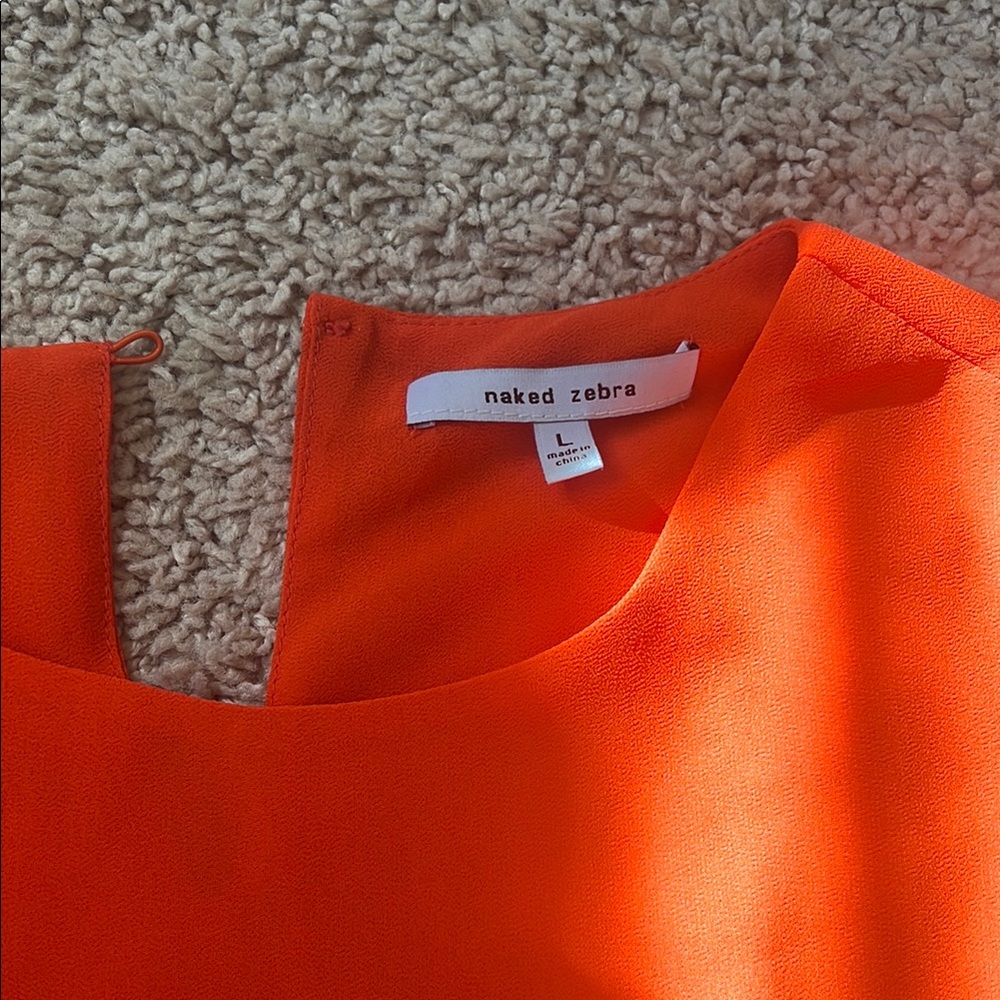 Orange Ruffle Two-Piece Set - Picture 2 of 4